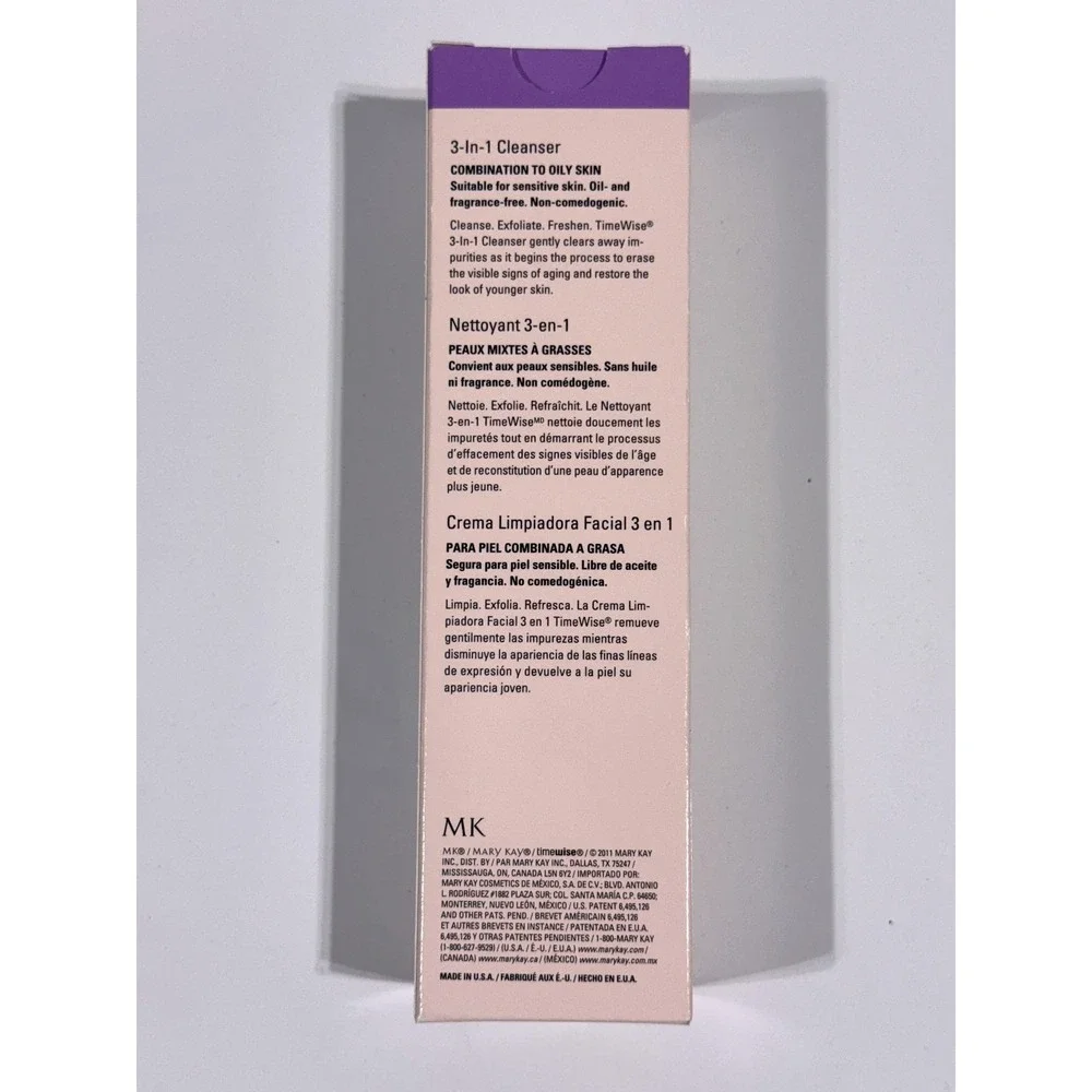 MARY KAY Timewise 3-in-1 Gentle Facial Cleanser 4.5oz 026940 Combination to Oily